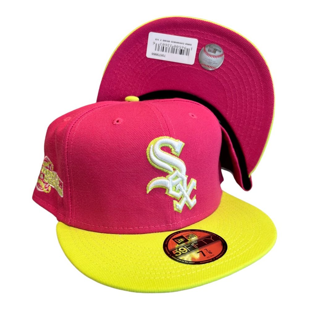 New Era Chicago White Sox Color Pack 59FIFTY Fitted Hat Cap 2005 WS Patch